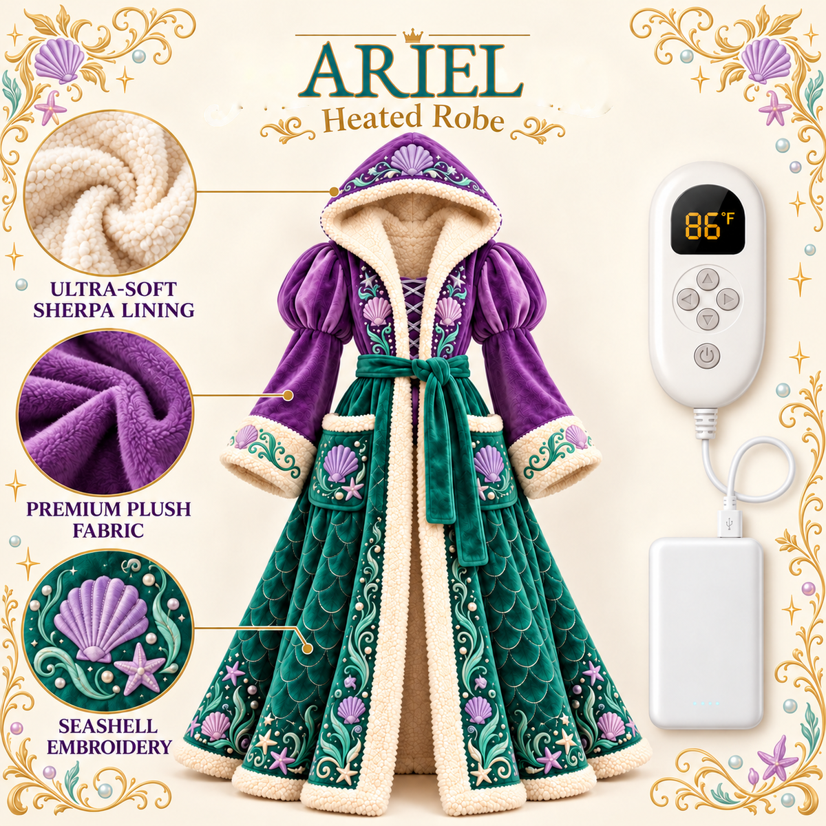 PrincesDream™ Fairytale Heated Robe