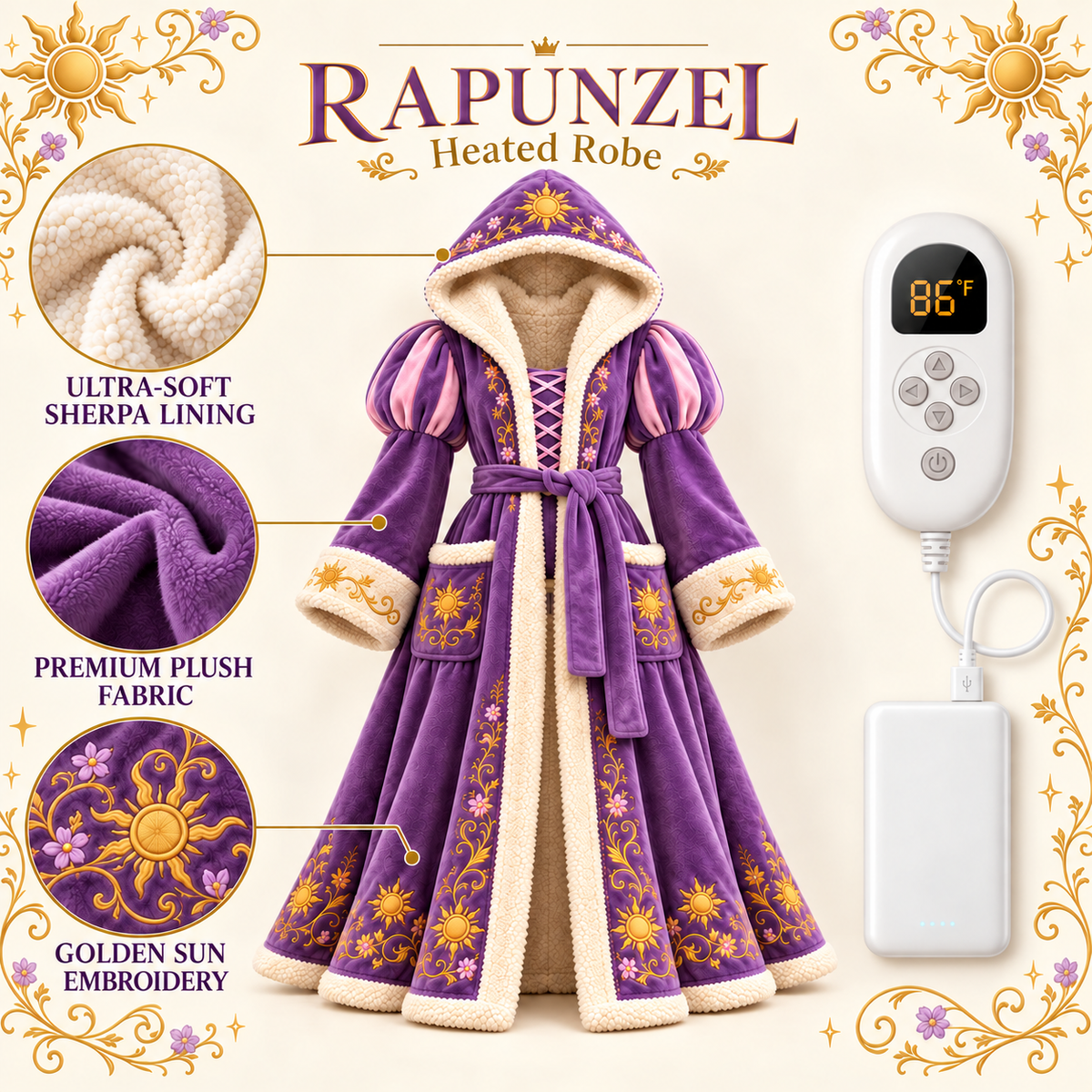 PrincesDream™ Fairytale Heated Robe