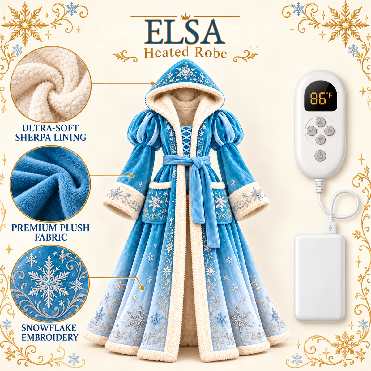 PrincesDream™ Fairytale Heated Robe
