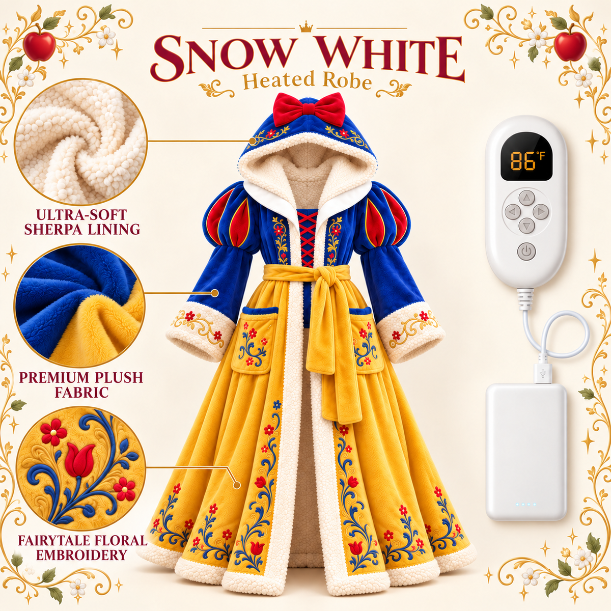 PrincesDream™ Fairytale Heated Robe